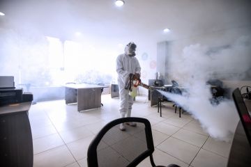Electrostatic Spray Disinfection in Custom House